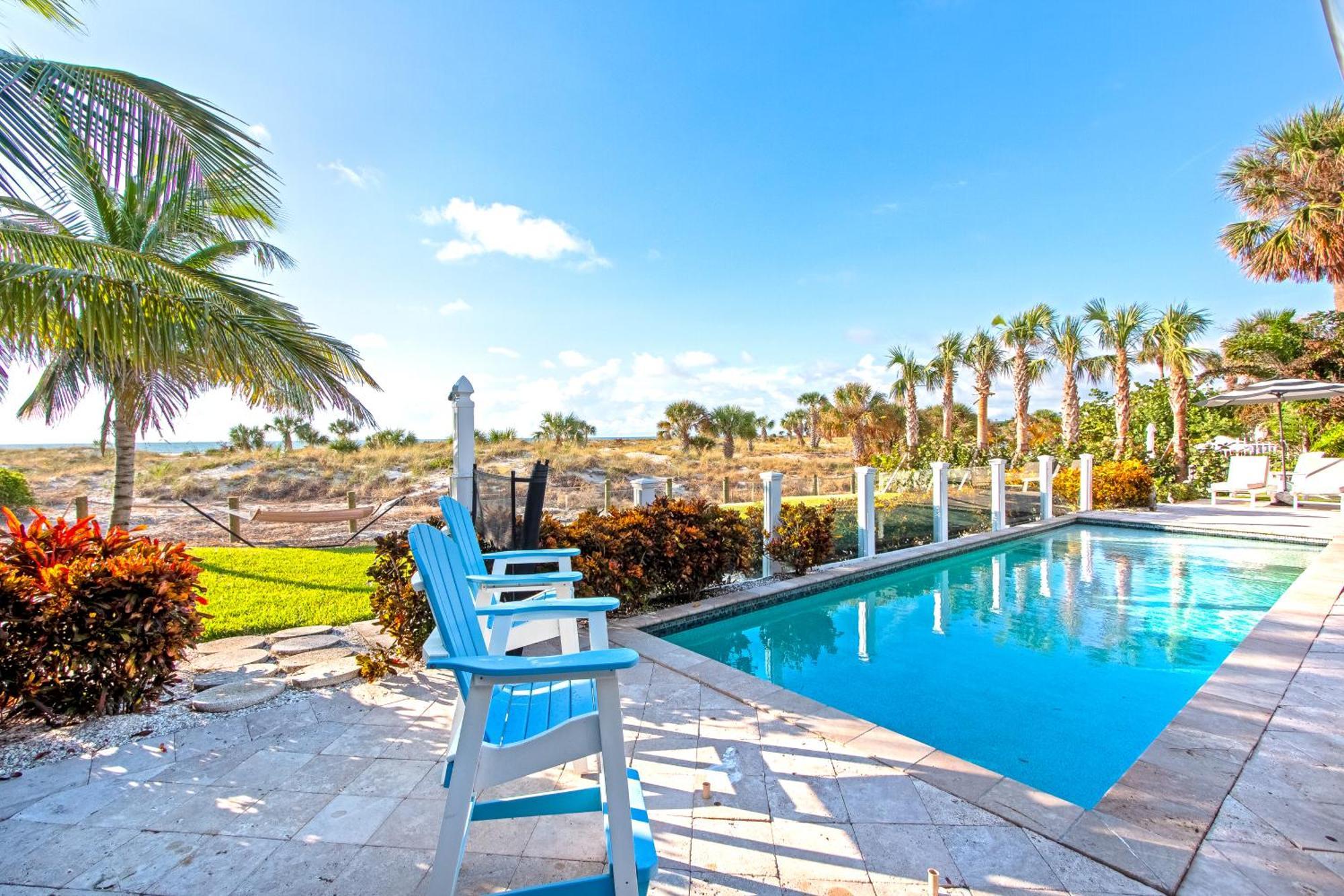 Sunset Breeze - Beachfront Pool Home - Monthly Rental Clearwater Beach Exterior photo